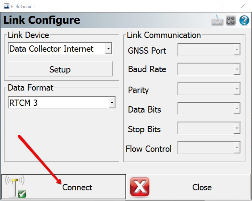 Establishing a Bluetooth PAN connection between FieldGenius and a Leica